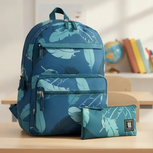 Kit Escolar 1818 by Chenson (Mochila + Lapicera) Verde Juvenil 1