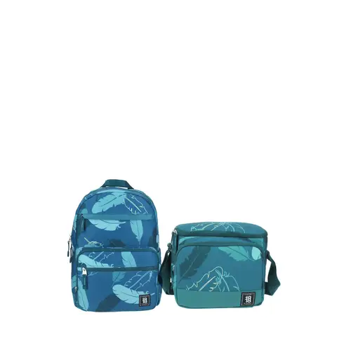 Kit Escolar 1818 by Chenson (Mochila + Lonchera) Verde Juvenil 1