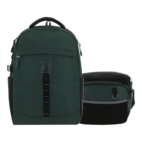 Kit Escolar 1818 by Chenson (Mochila + Lonchera) Verde Seco Juvenil - Modelo 1866572 1