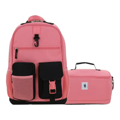 Kit Escolar 1818 by Chenson (Mochila + Lonchera) Rosa Juvenil 1