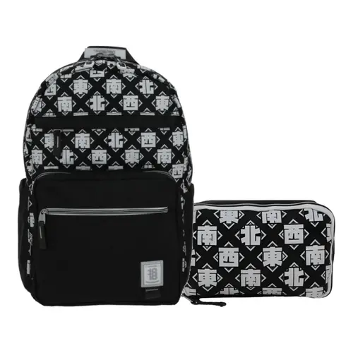 Kit Escolar 1818 by Chenson (Mochila + Lapicera) Negro Juvenil - Modelo 1870175 1