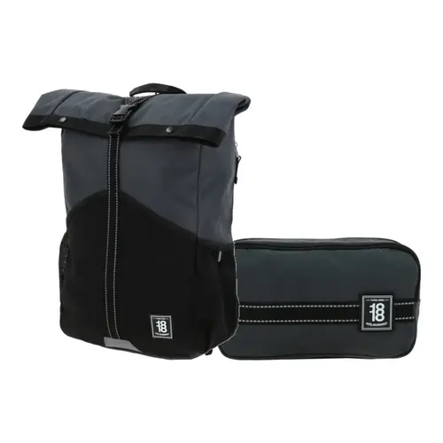 Kit Escolar 1818 by Chenson Mochila + Lapicera Negro Juvenil - Modelo 1870247 1
