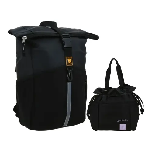 Kit Escolar 1818 by Chenson (Mochila + Mochila) Negro Juvenil - Modelo 1870776 1
