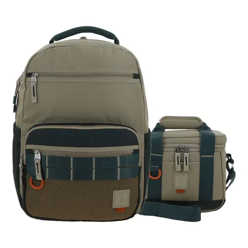 Kit Escolar 1818 by Chenson (Mochila + Lonchera) Café Oro Rosa Juvenil - Modelo 1870888 1