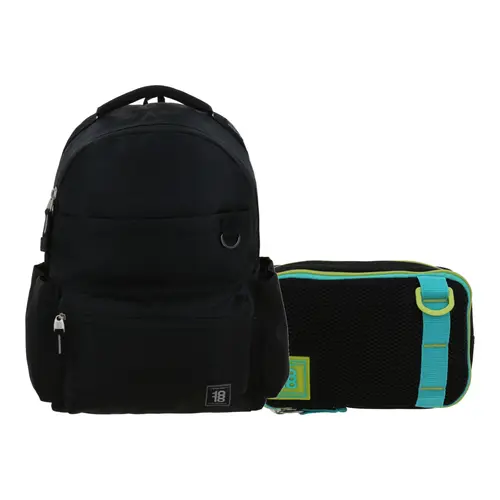 Kit Escolar 1818 by Chenson (Mochila + Lapicera) Negro Juvenil - Modelo 1870920 1