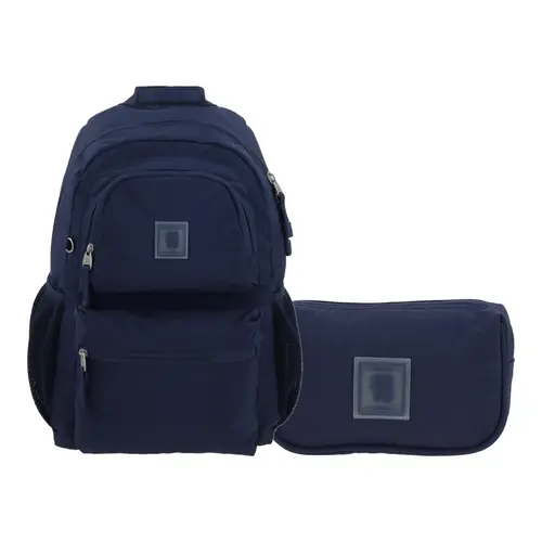 Kit Escolar 1818 by Chenson (Mochila + Mochila) Azul marino Juvenil 1