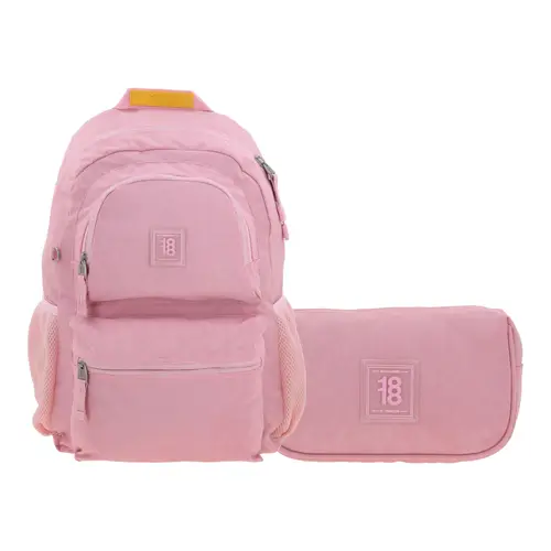 Kit Escolar 1818 by Chenson (Mochila + Mochila) Rosa Juvenil 1