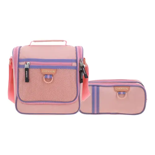 Kit Escolar Chenson Clásico (Lonchera + Lapicera) Beige