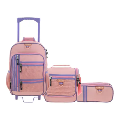 Kit Escolar Chenson Clásico Mochila + Mochila + Mochila Beige