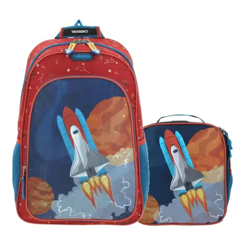 Kit Escolar Chenson Original by Chenson Mochila + Lonchera Magenta Infantil 1