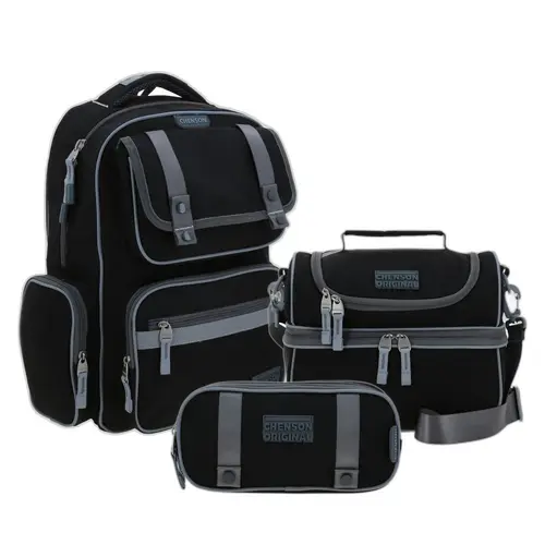 Kit Escolar Chenson Original (Mochila + Lonchera + Lapicera) Negro 1