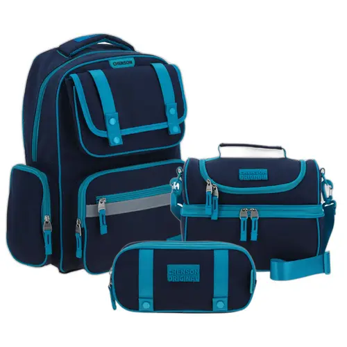 Kit Escolar Chenson Original (Mochila + Lonchera + Lapicera) Turquesa 1