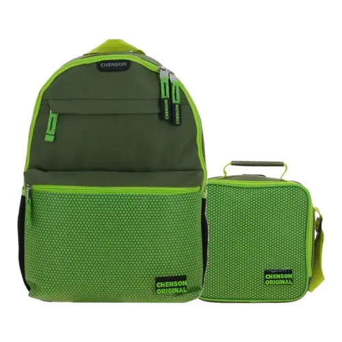 Kit Escolar Chenson Original by Chenson Mochila + Lonchera Verde Seco Infantil 1