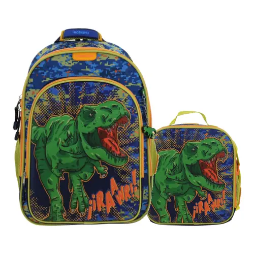 Kit Escolar Chenson Original (Mochila + Lonchera) Azul Infantil 1