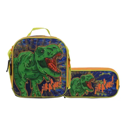 Kit Escolar Chenson Original (Lonchera + Lapicera) Azul Infantil - Modelo CO70436