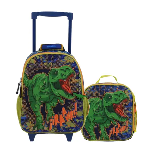 Kit Escolar Chenson Original by Chenson (Mochila con Ruedas + Lonchera) Azul Infantil