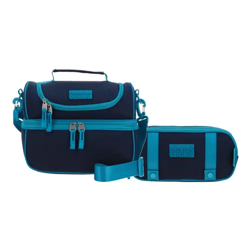 Kit Escolar Chenson Original (Lonchera + Lapicera) Turquesa Infantil