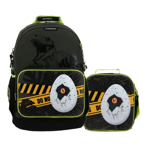 Kit Escolar Chenson Original by Chenson (Mochila + Lonchera) Gris Infantil