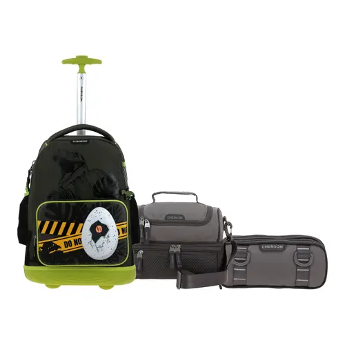 Kit Escolar Chenson Original (Mochila + Lonchera + Lapicera) Gris Infantil 1