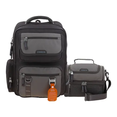 Kit Escolar Chenson Original (Mochila + Lonchera) Gris 1