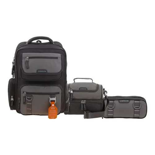 Kit Escolar Chenson Original (Mochila + Lonchera + Lapicera) Gris - Modelo CO70911 1