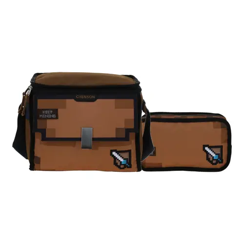Kit Escolar Mochila + Mochila by Chenson Original Café 1