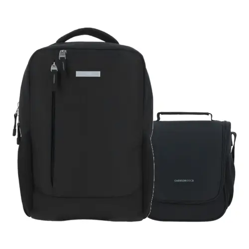 Kit Escolar Chenson Pro (Mochila + Lonchera) Negro - Modelo CP65923