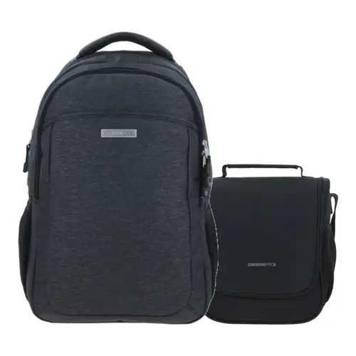 Kit Escolar Chenson Pro (Mochila + Lonchera) Negro Niños