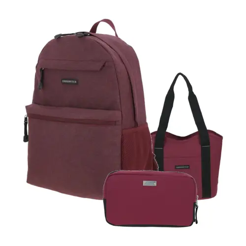 Kit Escolar Chenson Pro (Mochila + Lonchera + Lapicera) Magenta - Modelo CP65942