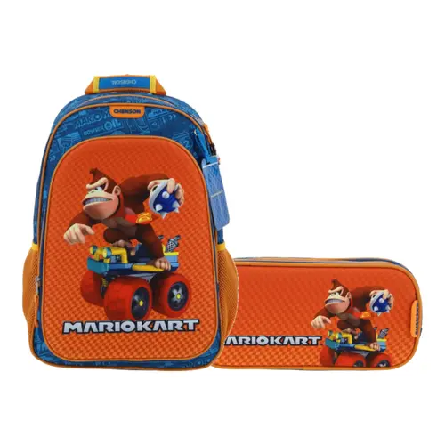 Kit Escolar DK by Chenson (Mochila + Lapicera) Naranja Infantil 1