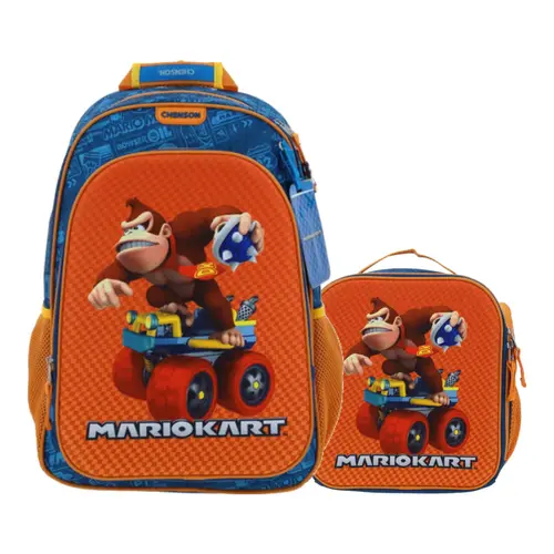Kit Escolar DK by Chenson (Mochila + Lonchera) Naranja Infantil 1