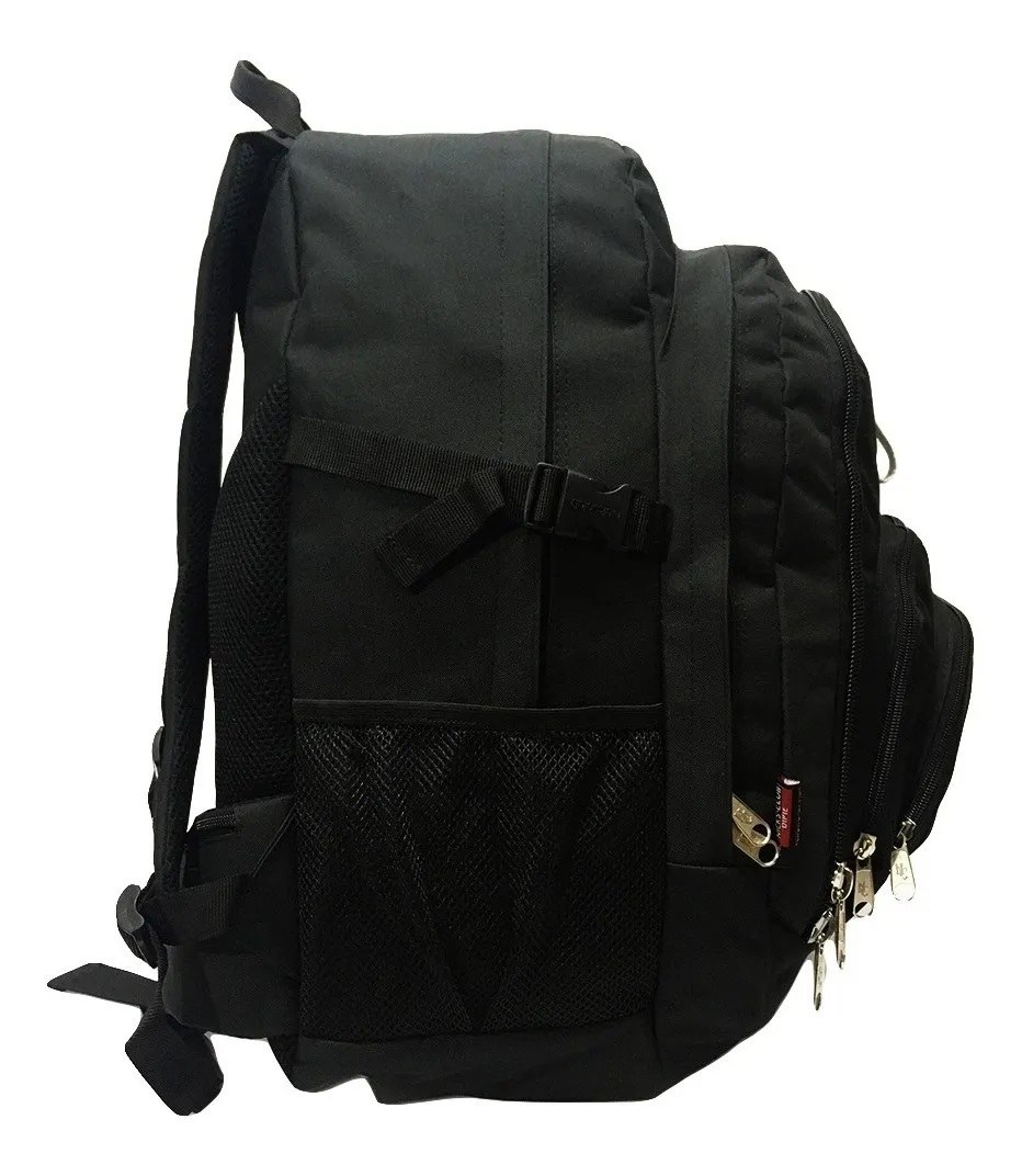 Mochila de Viaje Nicks Club 48 Litros Negra - Grande y Resistente al Agua 3