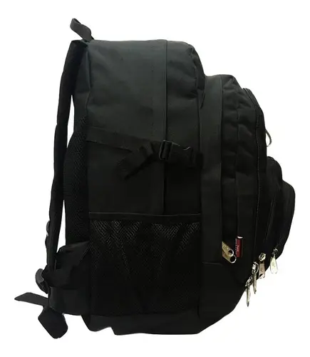 Mochila de Viaje Nicks Club 48 Litros Negra - Grande y Resistente al Agua 3