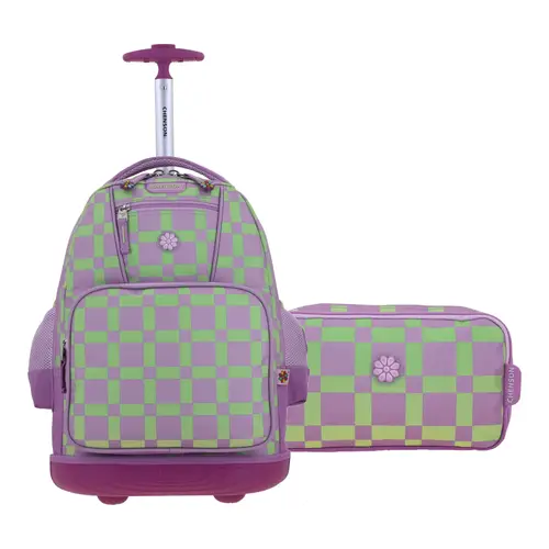 Kit Escolar Happy Girl by Chenson Mochila + Lapicera Uva Infantil 1