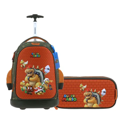 Kit Escolar Mario Bros by Chenson (Mochila + Lapicera) Verde