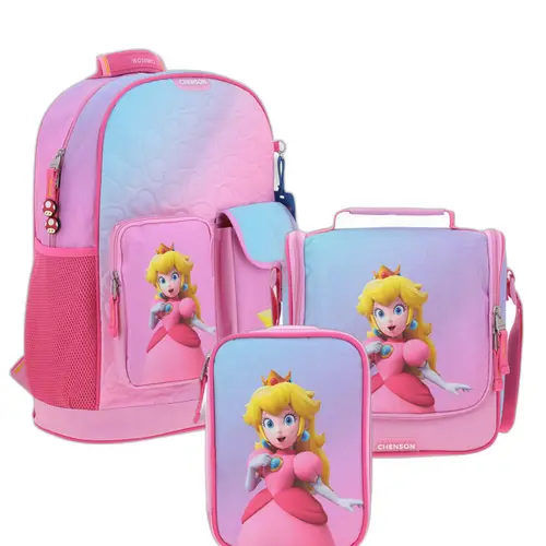 Kit Escolar Mario Bros by Chenson (Mochila + Lonchera + Lapicera) infantil