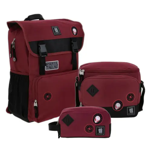 Kit Juvenil Miles Morales by Chenson (Mochila + Lonchera + Lapicera) infantil