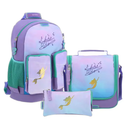 Kit Escolar Princesas by Chenson (Mochila + Lonchera + Lapicera) infantil