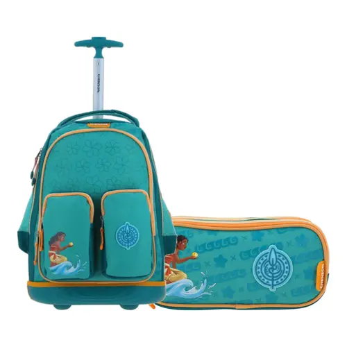 Kit Escolar Princesa Moana by Chenson (Mochila + Lapicera) Turquesa - Modelo PR70399