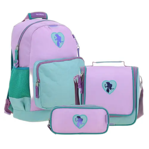Kit Escolar Princesas by Chenson (Mochila + Lonchera + Lapicera) infantil