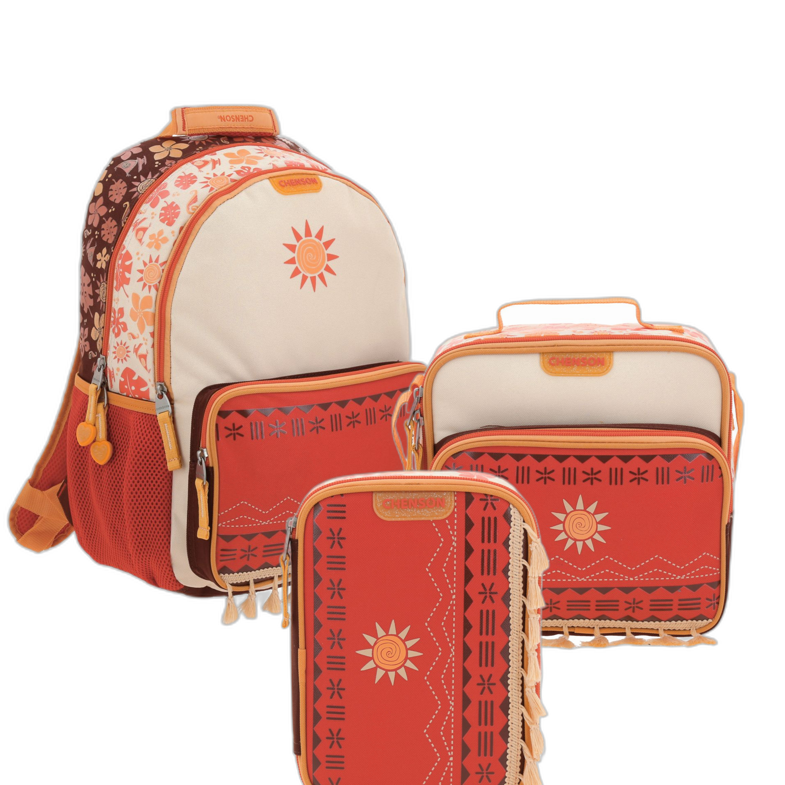 Kit Escolar Princesas by Chenson (Mochila + Lonchera + Lapicera) infantil