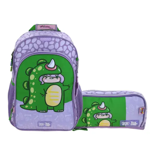 Kit Escolar Vania Bachur by Chenson (Mochila + Lapicera) Violeta Infantil