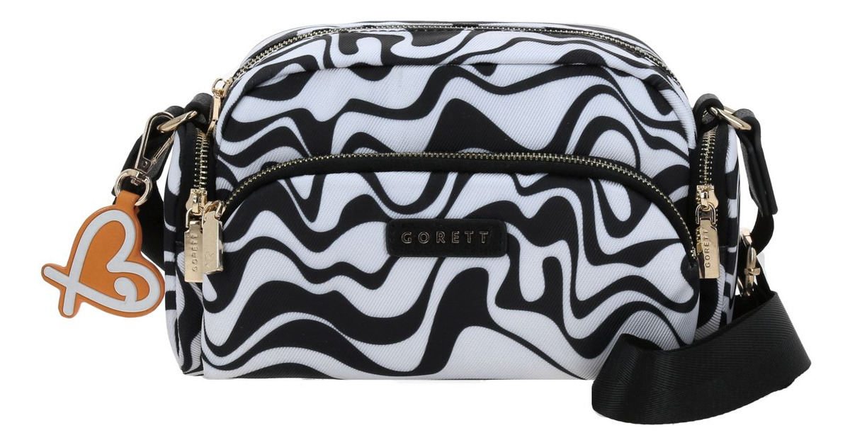Bolsa Crossbody Gorett Sol Gs25085-c Color Negro Correa De Hombro Negro