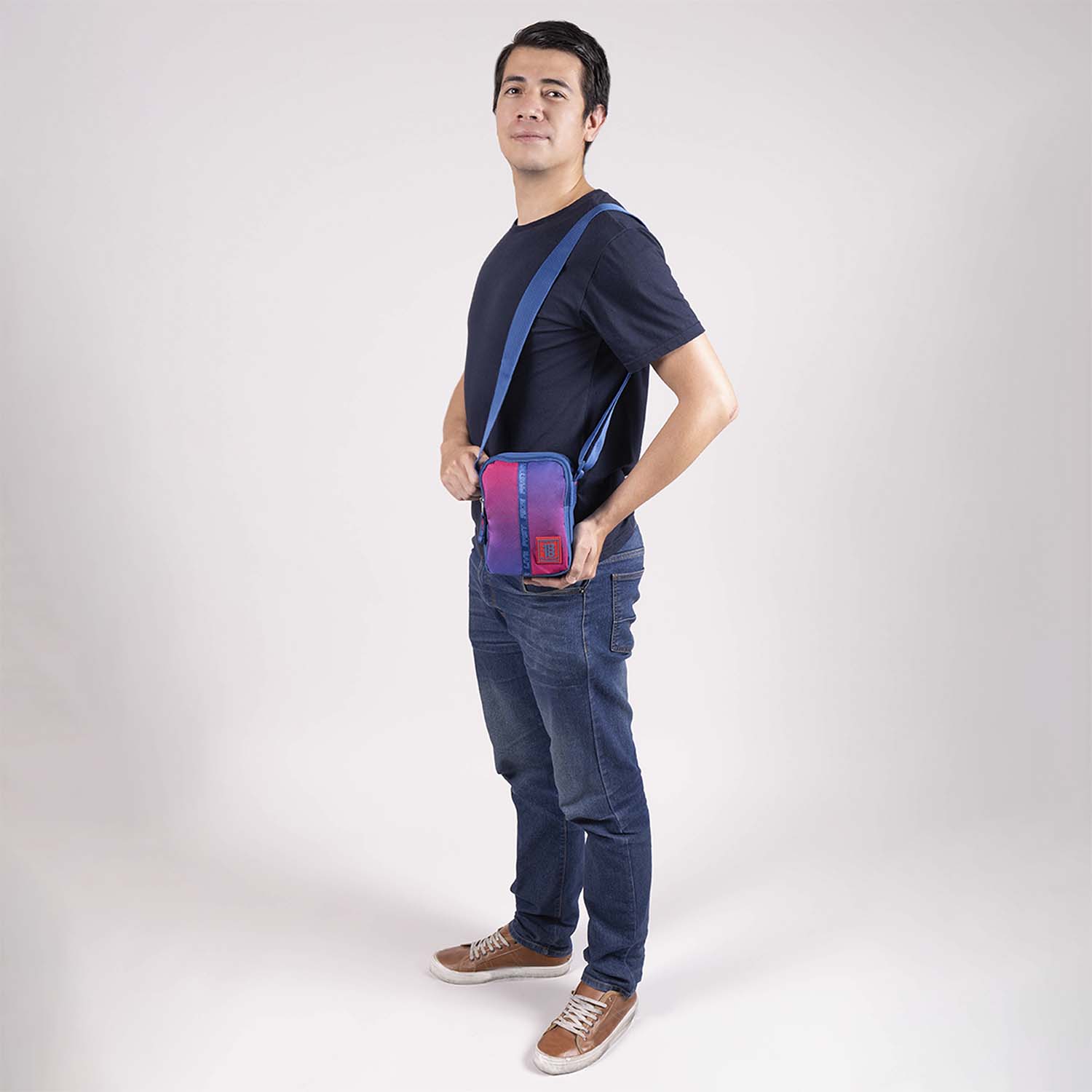 Bolsa de Lado Azul 1818 by Chenson para el día a día juvenil - vista 2