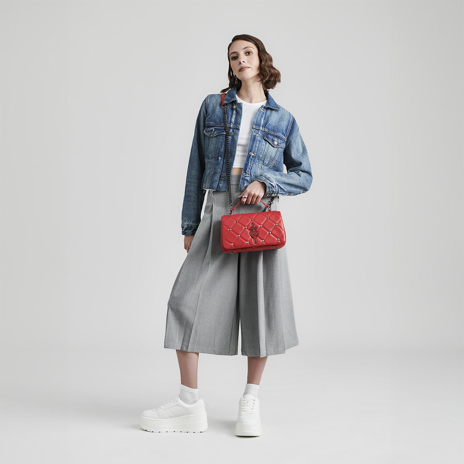 Bolsa de Lado Bandolera Villanas by Chenson Roja para Uso Juvenil - vista 2