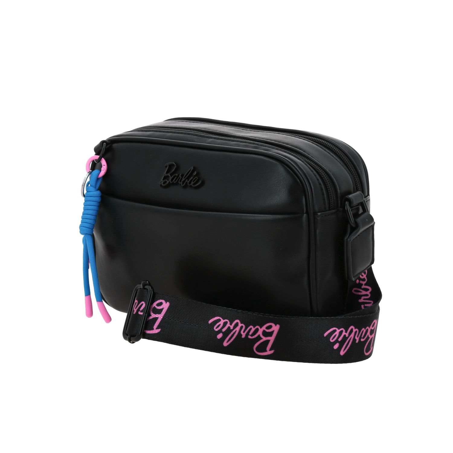 Bolsa de lado para dama Barbie by Chenson en negro con doble compartimento 2