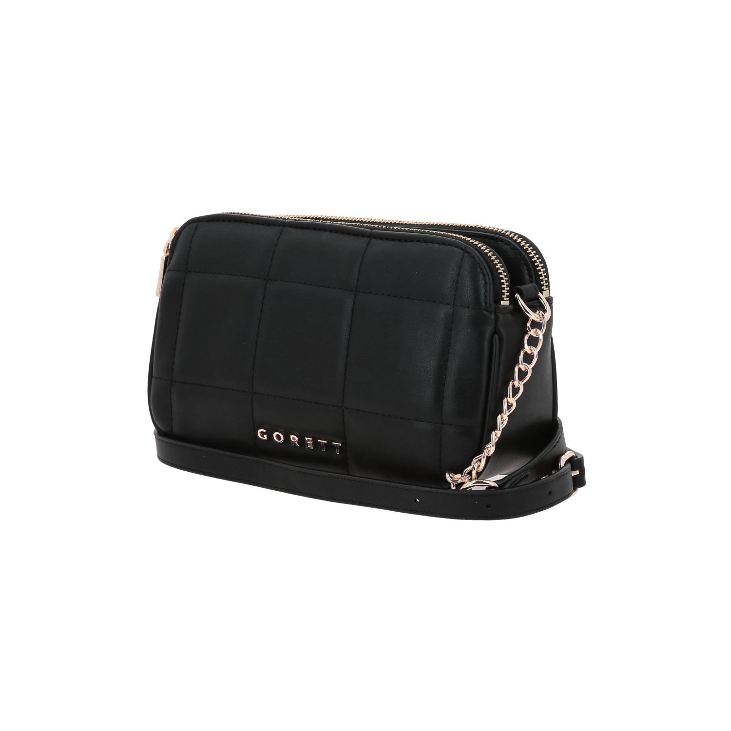 Bolsa de Lado para Dama Gorétt by Chenson Negra con Doble Compartimento 2