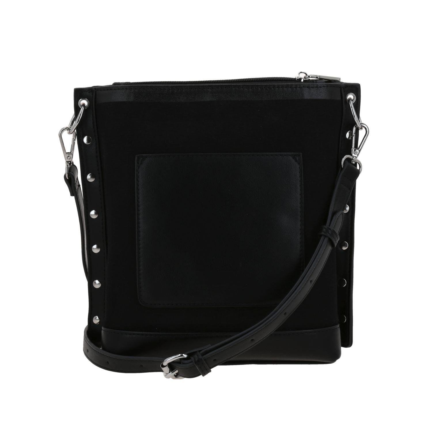 Bolsa de Lado para Dama Gorétt by Chenson Negra con Triple Compartimento 4