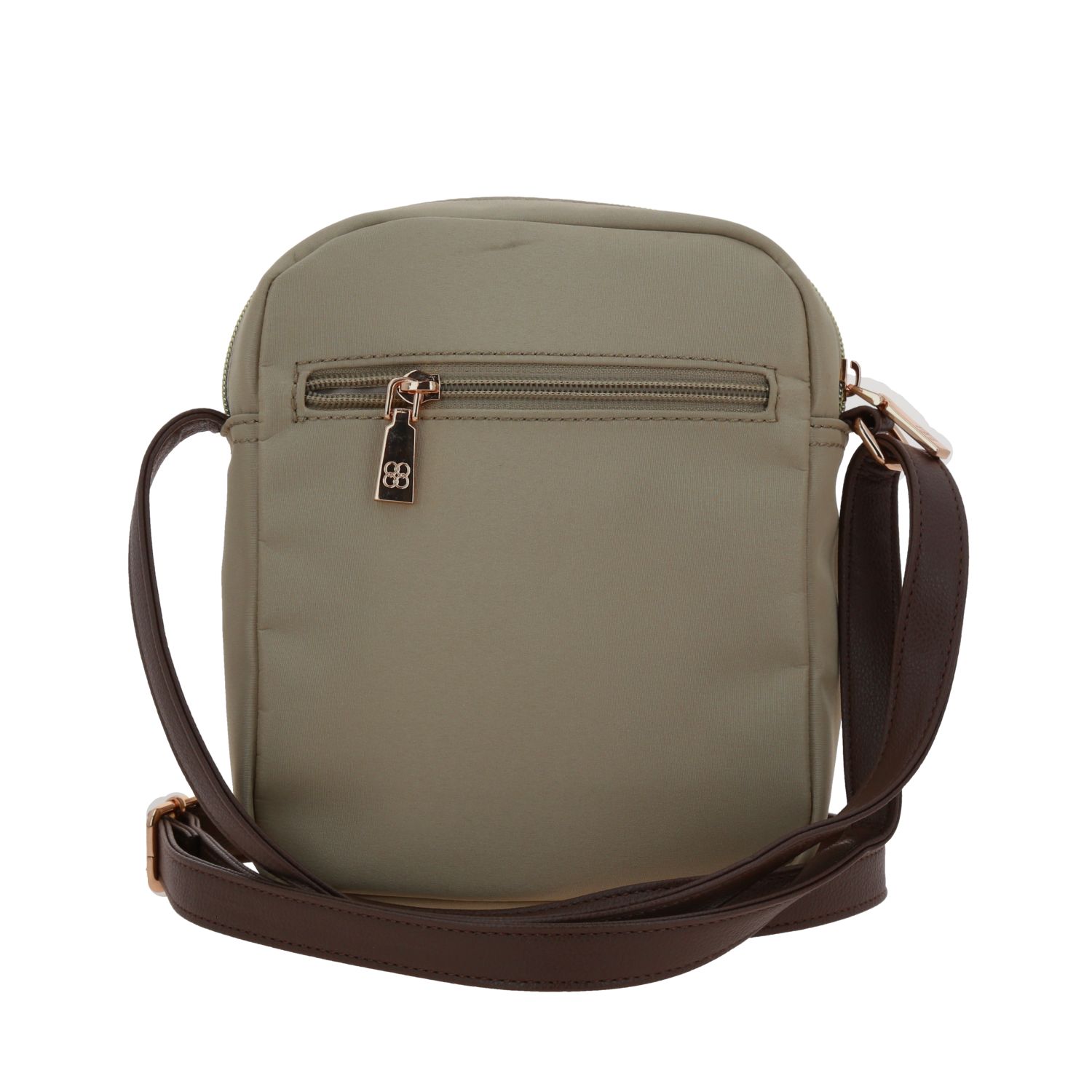 Bolsa de lado para dama Madison by Chenson Camel con doble compartimento 4