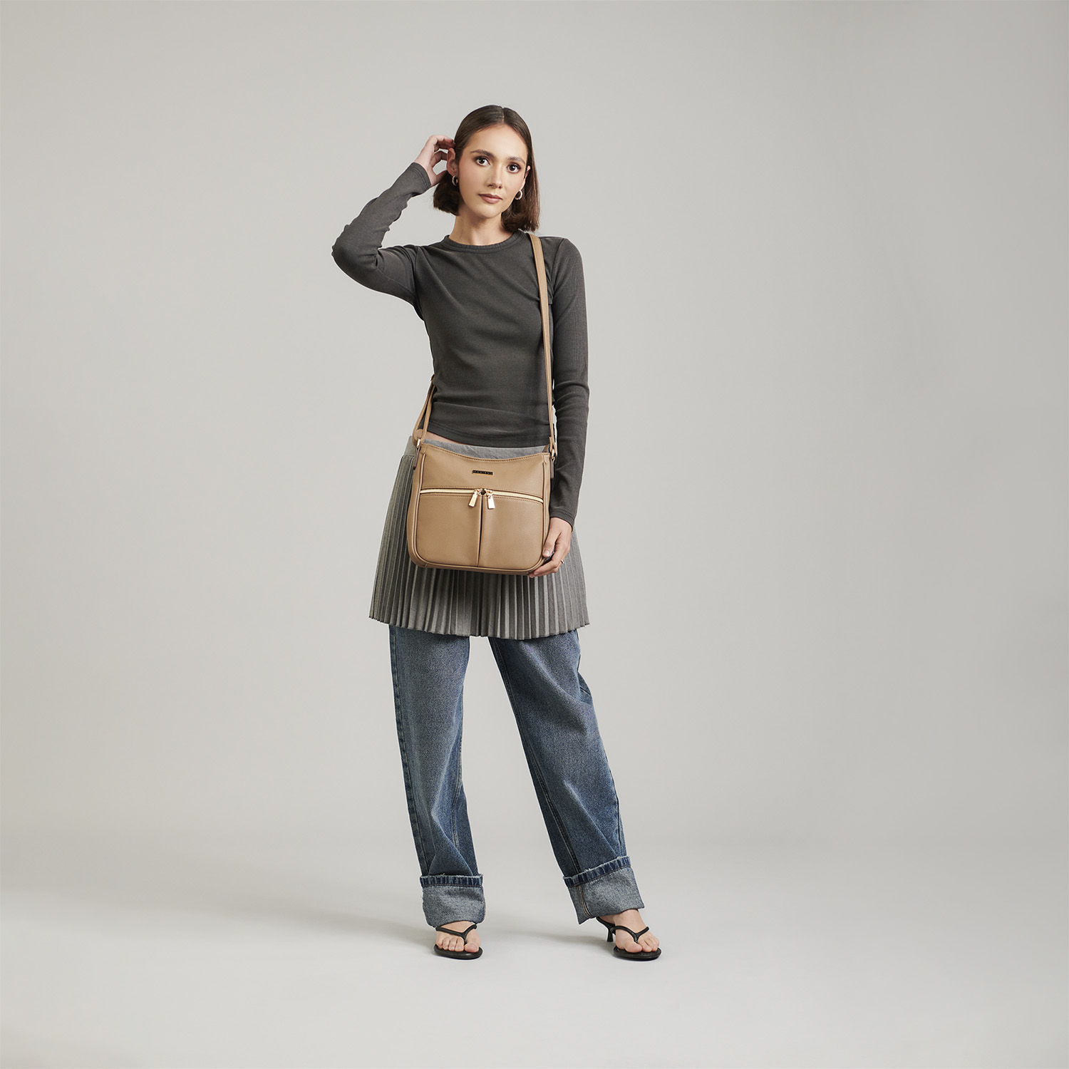 Bolsa de Lado para Dama Madison by Chenson Camel – Perfecta para tu Día a Día - vista 2